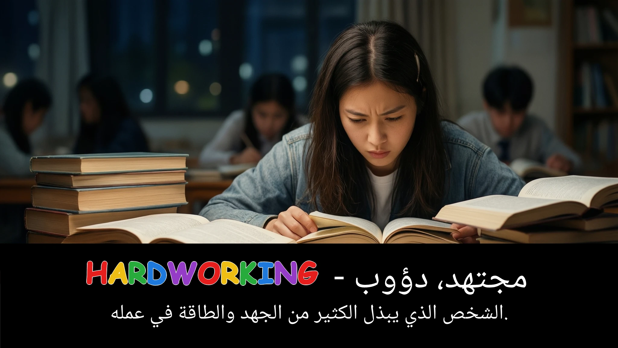 Arabic Illustration for hardworking